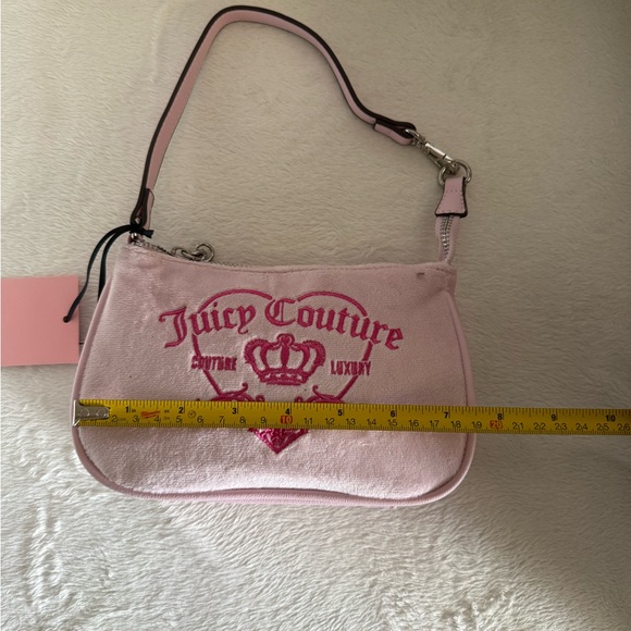 BEAUTIFUL JUICY COUTURE MINI GIRLIE ROYALTY WRISTLET CHIFFON PINK COUTURE LUXURY - Picture 5 of 10